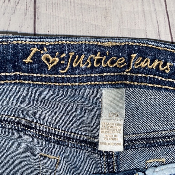🌸Justice Jean Shorts Size 12S - Picture 3 of 3